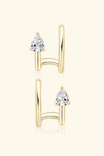 Moissanite 925 Sterling Silver Cuff Earrings Earrings