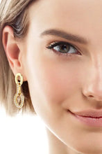 Orecchini in Argento Sterling 925 con Moissanite Oro Taglia Unica