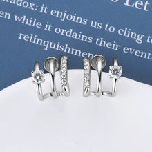 Moissanite 925 Sterling Silver Earrings Earrings