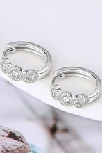 Moissanite 925 Sterling Silver Huggie Earrings Earrings