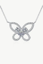 Moissanite Butterfly Pendant Necklace Necklaces