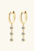 Moissanite Decor 925 Sterling Silver Earrings Gold One Size Earrings