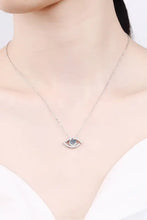 Moissanite Evil Eye Pendant 925 Sterling Silver Necklace Silver One Size Necklaces