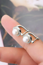 Moissanite Pearl 925 Sterling Silver Earrings Earrings