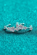 Moissanite Rhodium-Plated Cuff Earrings Earrings