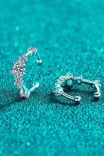 Moissanite Rhodium-Plated Cuff Earrings Earrings