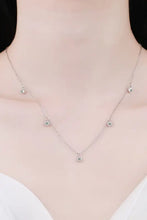 Moissanite Rhodium-Plated Necklace Silver One Size Necklaces