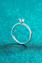 Moissanite Rhodium-Plated Solitaire Ring Rings