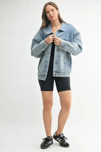 MONO B Boxy-Cut Denim Jacket MD.DENIM Woman Outerwear