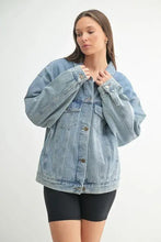 MONO B Boxy-Cut Denim Jacket Woman Outerwear
