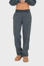 Mono B Elastic Waist Fleece Pants with Pockets JUNGLE GREEN Woman Pants