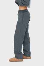 Mono B Elastic Waist Fleece Pants with Pockets Woman Pants