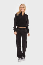 Mono B Elastic Waist Fleece Pants with Pockets Woman Pants
