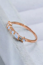 Moonstone and Zircon Decor Ring Rings