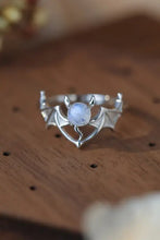 Moonstone Bat 925 Sterling Silver Ring Silver Rings