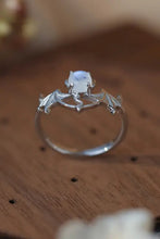 Moonstone Bat 925 Sterling Silver Ring Rings