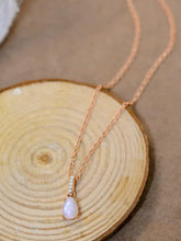 Moonstone Teardrop Pendant Necklace Necklaces