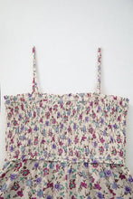 Multicolour Bohemian Ditsy Floral Smocked Fit Flare Sundress Woman Casual Dress