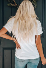 Nashville Graphic White T Shirt Round Neck Short Sleeve Casual Top Woman T Shirts