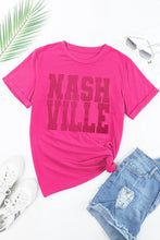Nashville Hot Pink Rhinestone Graphic Tee for Women