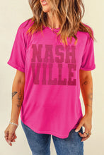 Nashville Hot Pink Rhinestone Graphic Tee for Women