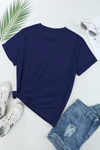 Navy Blue Bow Pattern Women's T-Shirt Woman T Shirts