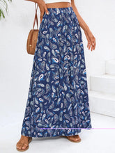Navy Paisley Maxi Skirt for Women Navy