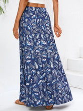 Navy Paisley Maxi Skirt for Women
