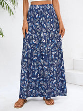 Navy Paisley Maxi Skirt for Women
