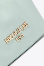 Nicole Lee USA faux leather pouch with gold-tone hardware