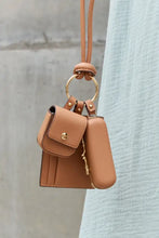 Nicole Lee USA vegan leather 3-piece lanyard set with lipstick case