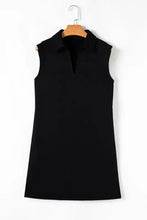 Notched Sleeveless Mini Dress Casual Dresses