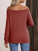 Off the Shoulder Long Sleeve Top for Women