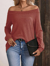 Off the Shoulder Long Sleeve Top for Women