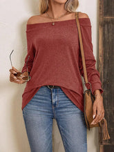 Off the Shoulder Long Sleeve Top for Women