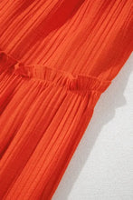 Off the Shoulder Tiered Orange Maxi Dress Maxi Dresses