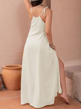 Women’s Off-White dot cutout sleeveless maxi dress with side slit