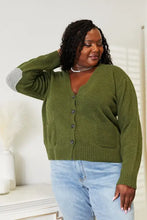 Olive Green Cardigan with Elbow Patches for Women Woman Outerwear