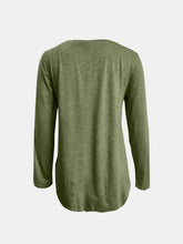 Olive Green Christmas Reindeer Long Sleeve Shirt for Women