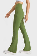 Olive Green Flared Yoga Pants for Women Woman Leggings