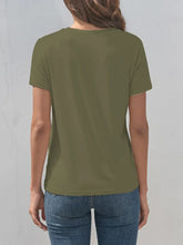 Olive Green Graphic T Shirt for Women with Humorous Saying