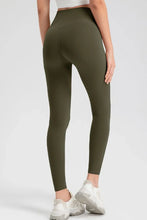 Olive Green High Stretch Nylon Leggings for Women