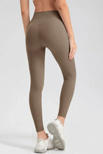 Olive Green High Waisted Athletic Leggings for Women