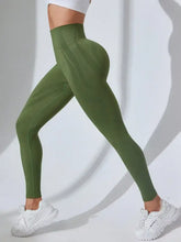 Olive Green High Waisted Athletic Leggings for Women Woman Leggings