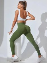 Olive Green High Waisted Athletic Leggings for Women Woman Leggings