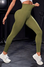 Olive Green High Waisted Stretch Leggings for Women
