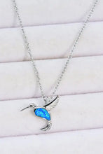 Opal Bird 925 Sterling Silver Necklace Blue One Size Necklaces