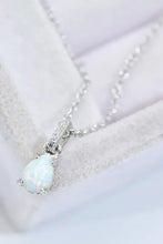Opal Pendant 925 Sterling Silver Chain-Link Necklace Necklaces