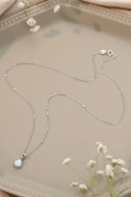 Opal Round Pendant Chain Necklace Necklaces