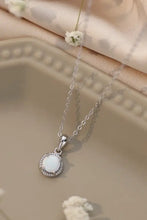 Opal Round Pendant Chain Necklace Necklaces